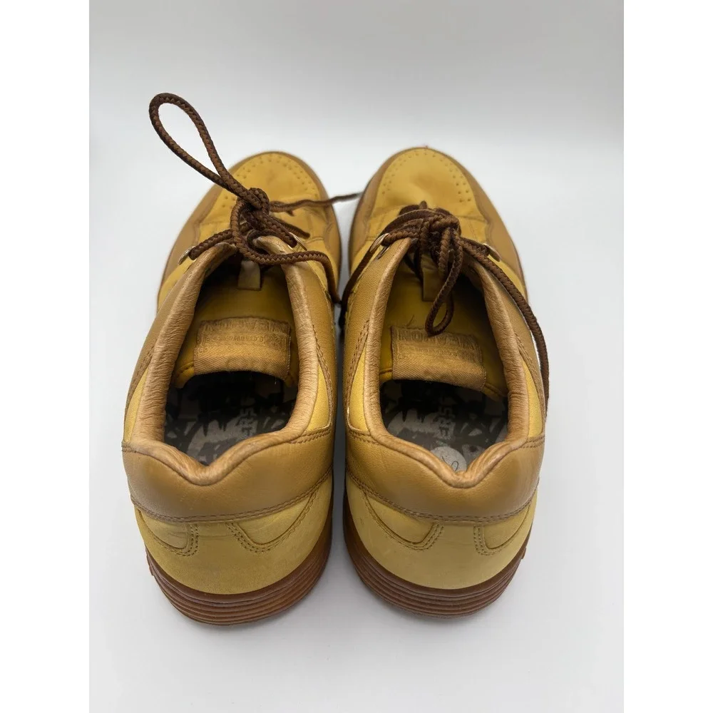 Converse Weapon Vintage Mens CCDC 9 Yellow Leather Star Player Ev Sneakers - Picture 7 of 12